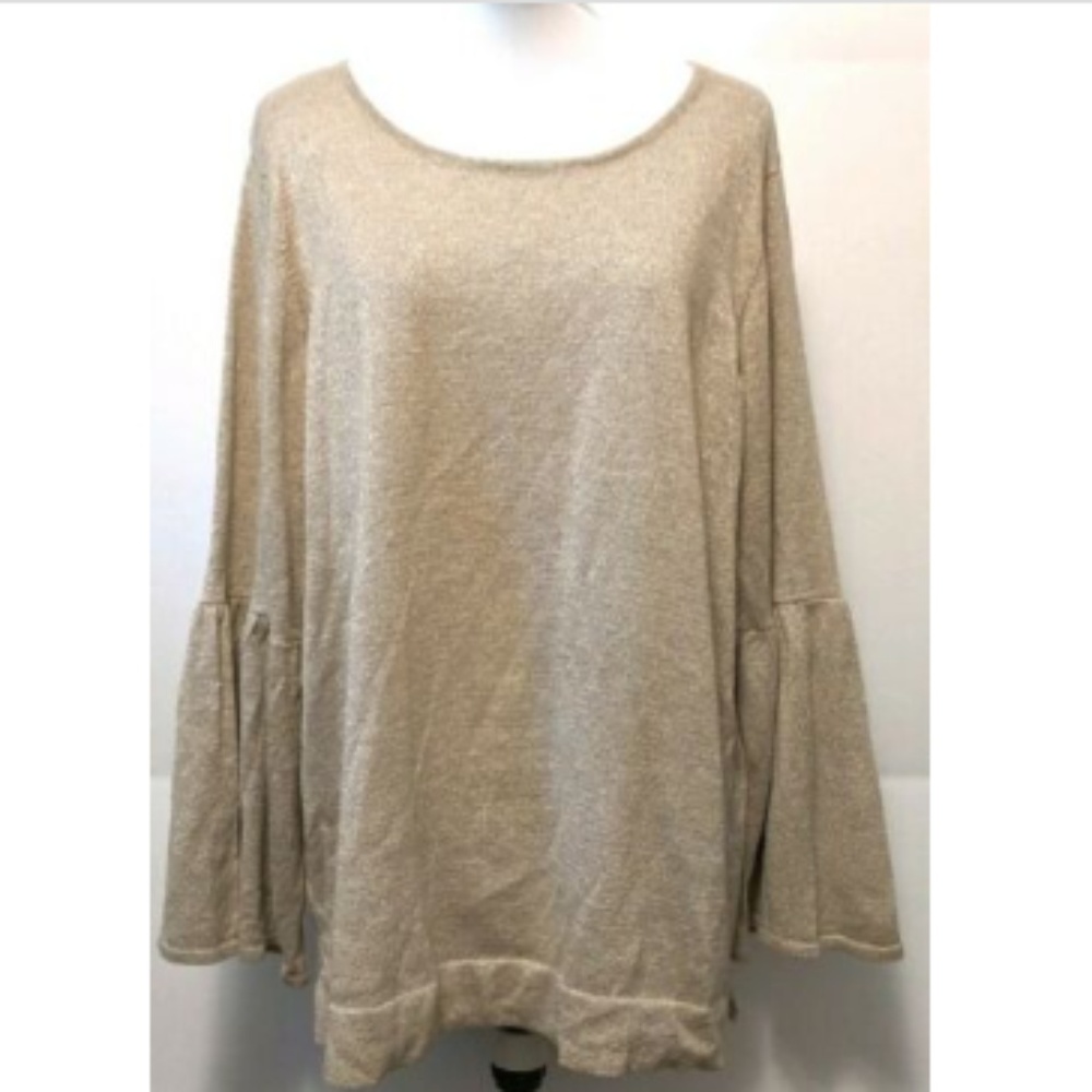 🌺Host Pick🌺 Calvin Klein Bell Sleeve Metallic